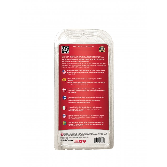 Pied d’ourlet invisible - 250059502