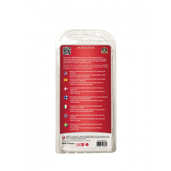 Singer 250061002 bobines de machine à coudre de classe 15