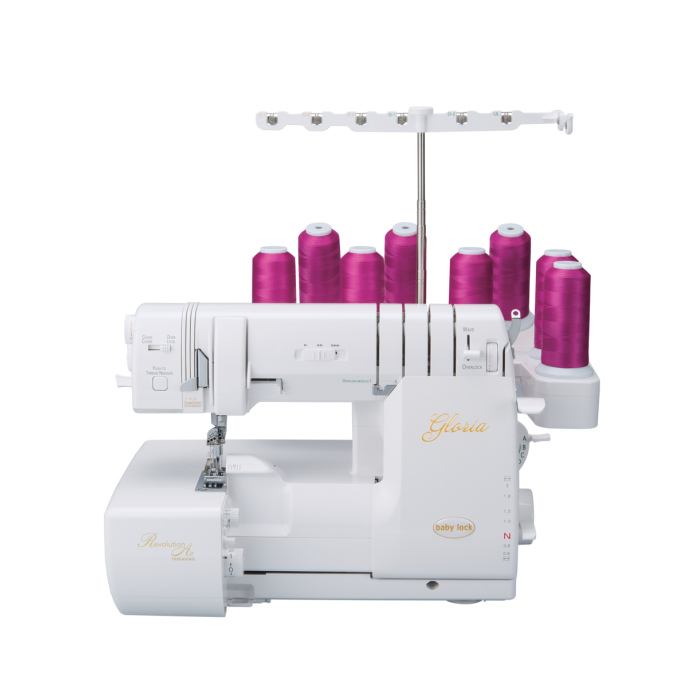 Overlocker et couvercle de point Baby Lock GLORIA