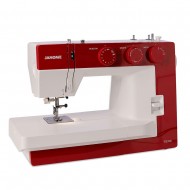 Machine à coudre Janome 1522 rouge + Boîte 18 fils Madeira