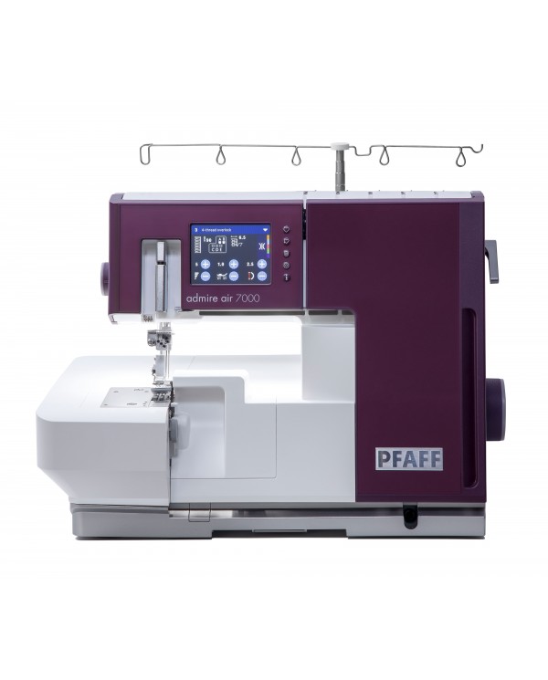 Pfaff Admirez la surjet AIR 7000 avec point de recouvrement et enfilage...