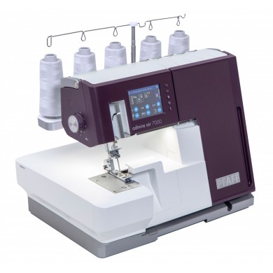 Pfaff Admirez la surjet AIR 7000 avec point de recouvrement et enfilage...