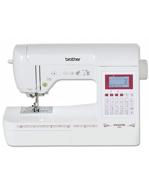 Innovis F400 Brother Electronic Sewing Machine with Overlock Foot and 15 Feet Kit