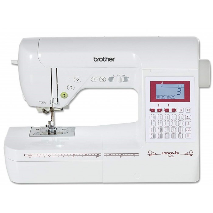 Innovis F400 Brother Electronic Sewing Machine with Overlock Foot and 15 Feet Kit