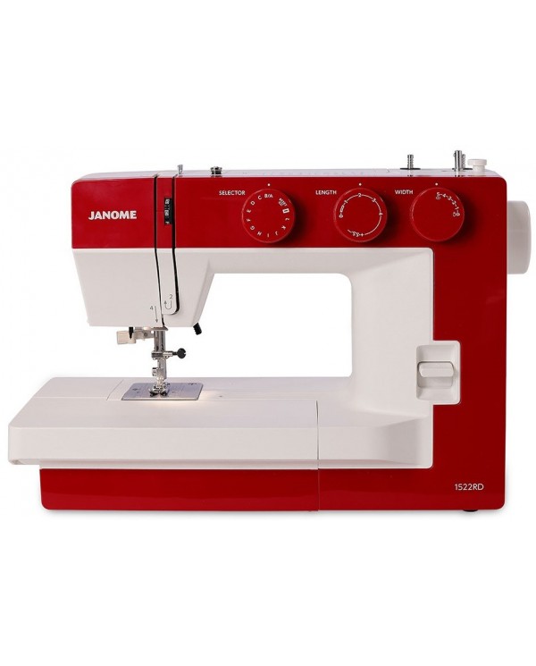 Janome 1522 Machine à coudre rouge