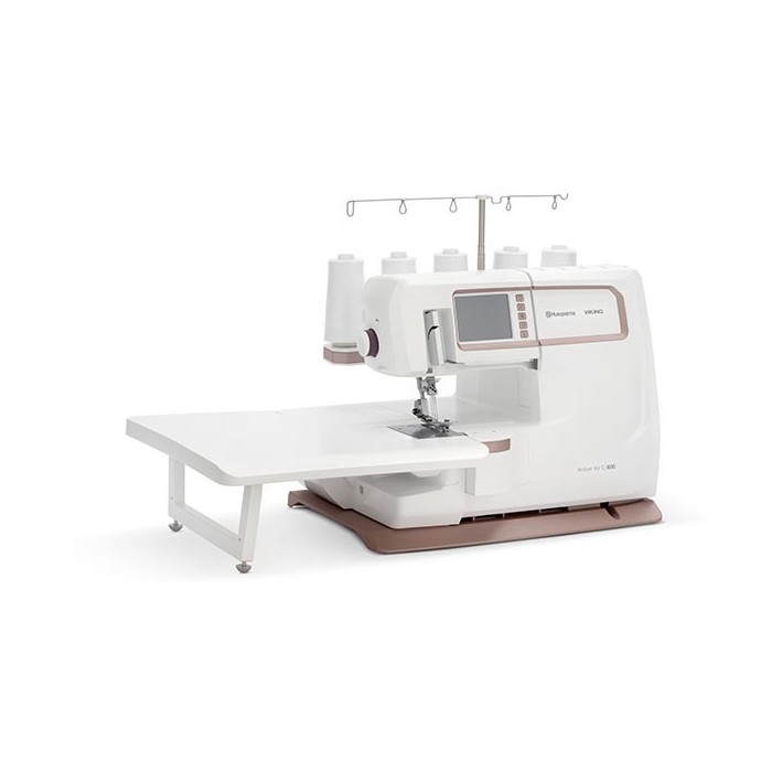 Husqvarna Viking Amber Air S600 Overlock with Cover & Cover...