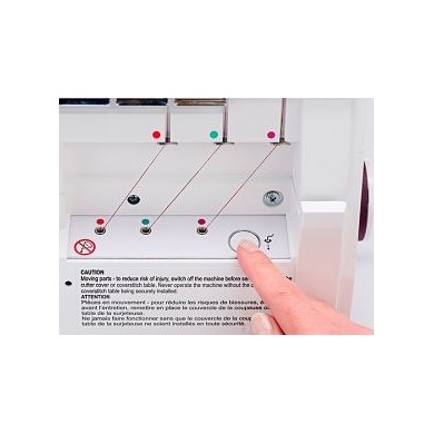 Surjeteuse Amber Air S600Husqvarna Viking avec couvercle et couvercle...