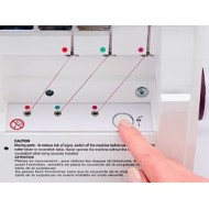 Surjeteuse Amber Air S600Husqvarna Viking avec couvercle et couvercle...