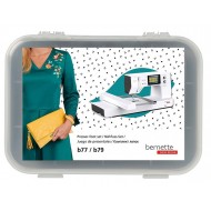 This set of bernette feet, model b77 and b79, contains 8 practical feet for stitches and special processing 5020209306