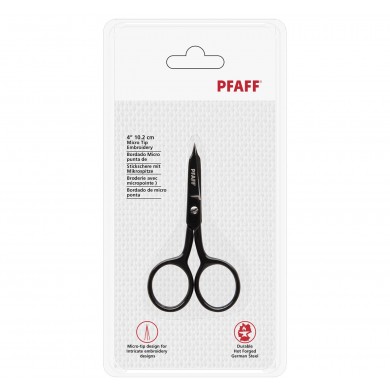 Pfaff 821286996 4"/10,2 cm Ciseaux à broder à micro-pointe