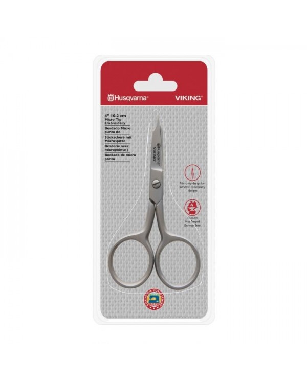 Husqvarna Viking 920663996 4"/10" micro tip embroidery scissors,...