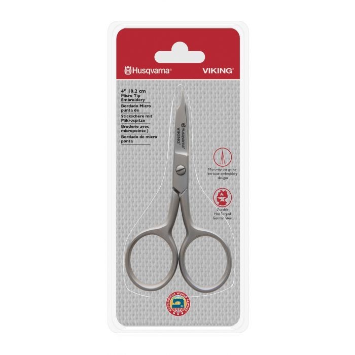 Husqvarna Viking 920663996 4"/10" micro tip embroidery scissors,...
