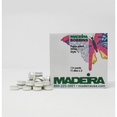 Fils de sous-navette pré-enroulés Bobbinfil Madeira 70 double face – M...