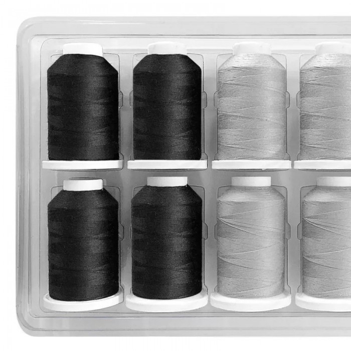 MADEIRA Box 12 cones for Aerolock serger n.180 2000 meters Overlo...