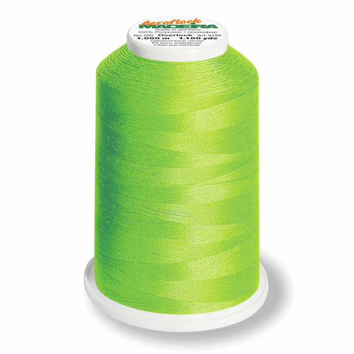 Yarn yarn Madeira Aeroflock - Apple green 8990
