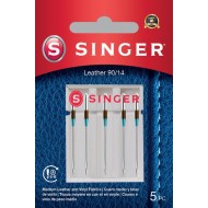 Singer 250055402 Aiguilles en cuir Blister de 5 pcs 90/14