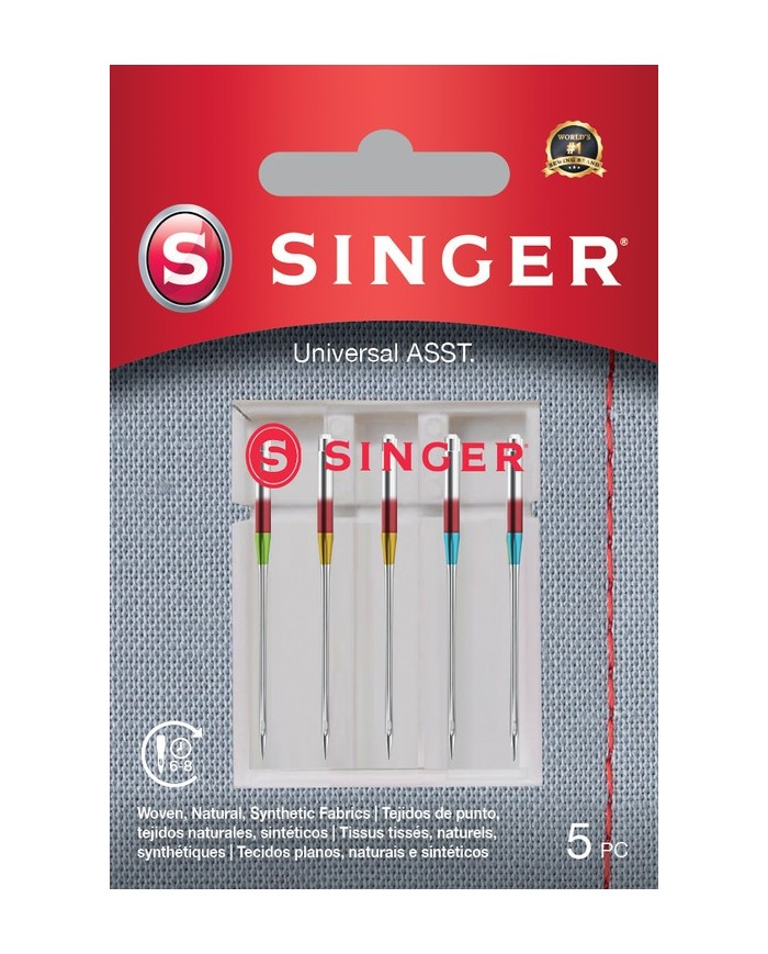 Aghi universali Singer - Blister da 5 pz misti - 250052602 Aghi universali Singer - Blister da 5 pz misti - 250052602