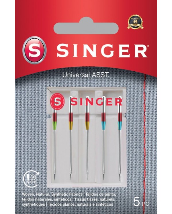 Singer 250052602 Aiguilles universali Blister de 5 pcs mélangé