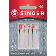 Singer 250052602 Aghi universali Blister da 5 pz misti