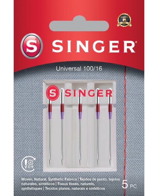 Singer 250055802 Aiguilles pour ampoules universali 5 pièces 100/16