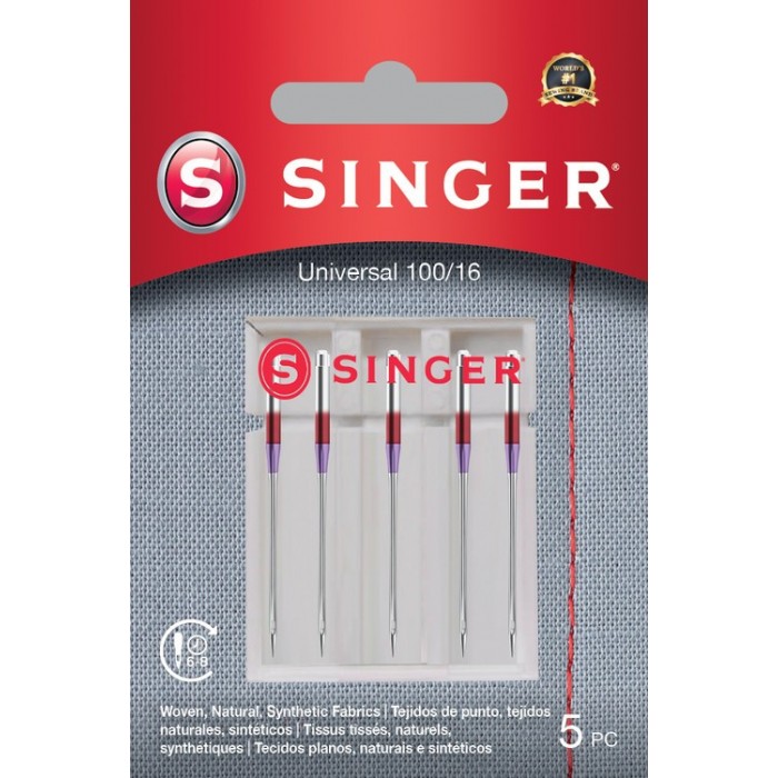 Singer 250055802 Aiguilles pour ampoules universali 5 pièces 100/16