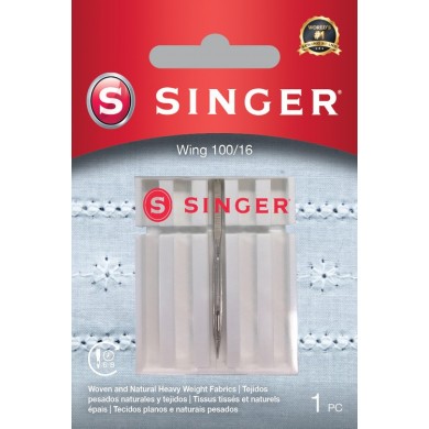 Singer 250057202 Needle lance wing Singer Blister of 1 pc 100/16