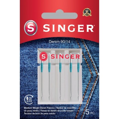 Singer 250053402 Denim Jeans Needles Blister 5 pcs 90/14