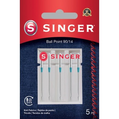 Aghi punta arrotondata per maglina Singer - Blister da 5 pz 70/10 - 250056602