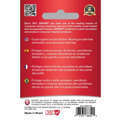 Singer 250054102 Embroidery Needles Blister of 5 pcs mixed