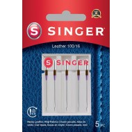 Aiguilles en cuir Singer - Blister de 5 pcs 100/16 - 250056902