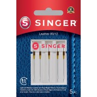 Singer 250058502 Skin Needles Blister of 5 pcs 80/12