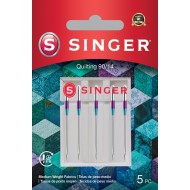 Singer 250054202 Aiguilles à courtepointe pour ampoules de 5 pièces 90/14