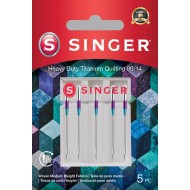 Singer 250056002 aiguilles à courtepointe qualité titane Blister de 5 pcs 90/14