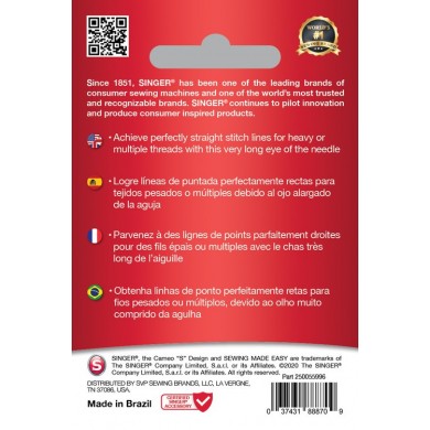 Singer 250055902 Topstitch needles for decorative stitching and topstitching...