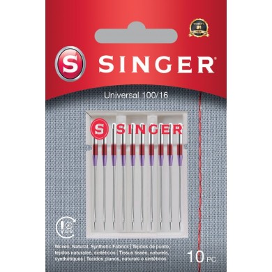Singer 250059202 Aghi universali Blister da 10 pz 100/16