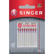 Singer 250059202 Aghi universali Blister da 10 pz 100/16