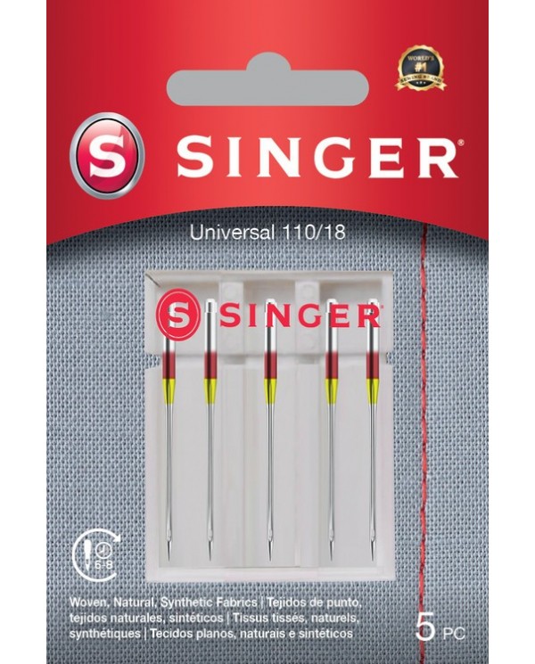 Singer 250057602 Aiguilles universali Blister de 5 pièces 110/18