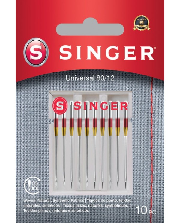 Singer 250052902 Aiguilles universali Blister de 10 pièces 80/12