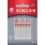 Singer 250052902 Aiguilles universali Blister de 10 pièces 80/12