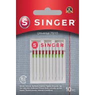 Singer 250058802 Aiguilles universali Blister de 10 pièces 70/10