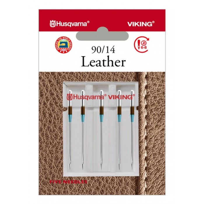 Husqvarna Viking 920543096 Leather Needles Blister of 5 pcs 90/14