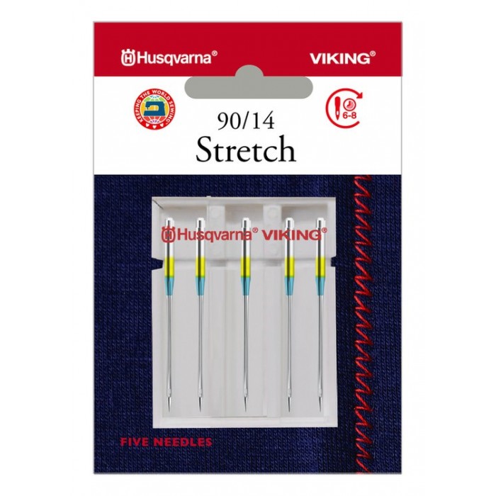 Husqvarna Viking 920550096 Needles for stretch fabrics Blister of 5 pcs 90/14