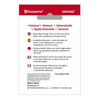 Husqvarna Viking 920537096 Aghi Universali Blister da 5 pz 80/12