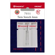 Husqvarna Viking 920548096 Twin needle for stretch fabrics Blister of 1 pc 4 mm 75/11
