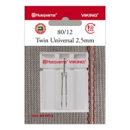Husqvarna Viking 920546096 Ago gemello universale Blister da 1 pz 2.5 mm 80/12