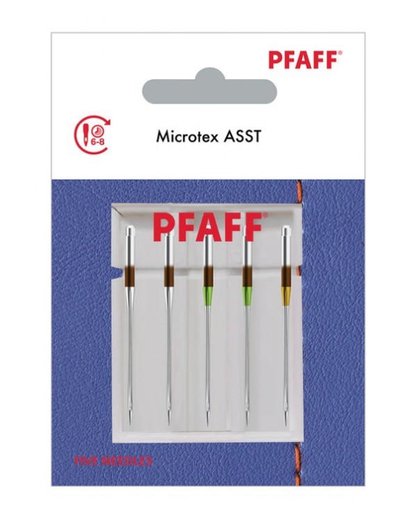 Pfaff 821202096 Microtex Blister Needles of 5 pcs mixed