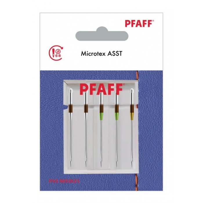 Pfaff 821202096 Microtex Blister Needles of 5 pcs mixed