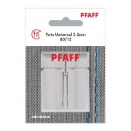 Pfaff 821203096 Universal Twin Needle Blister 1pc 2.5mm 80/12