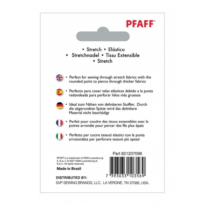 Pfaff 821207096 Aghi per tessuti elasticizzati Blister da 5 pz 90/14