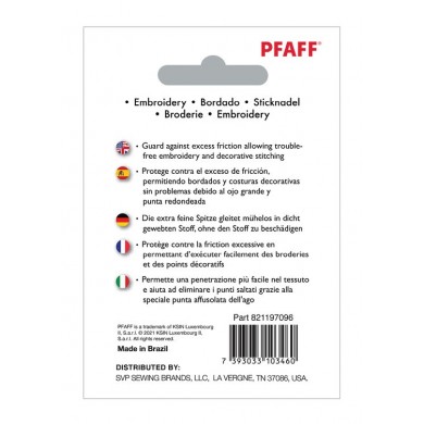 Pfaff 821197096 Aghi per ricamo Blister da 5 pz misti
